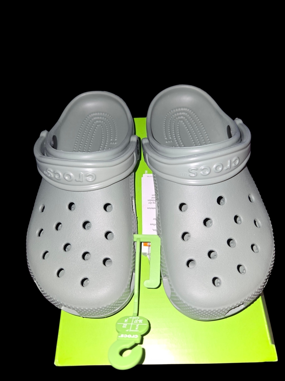 CROCS Classic Clog Box — Gray Size J4